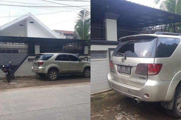 Toyota Fortuner yang diduga dikuasai mantan Ketua DPRD Wajo, Andi Asriadi