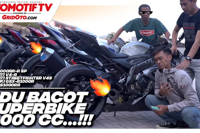 Suara knalpot moge superbike 1.000 cc 