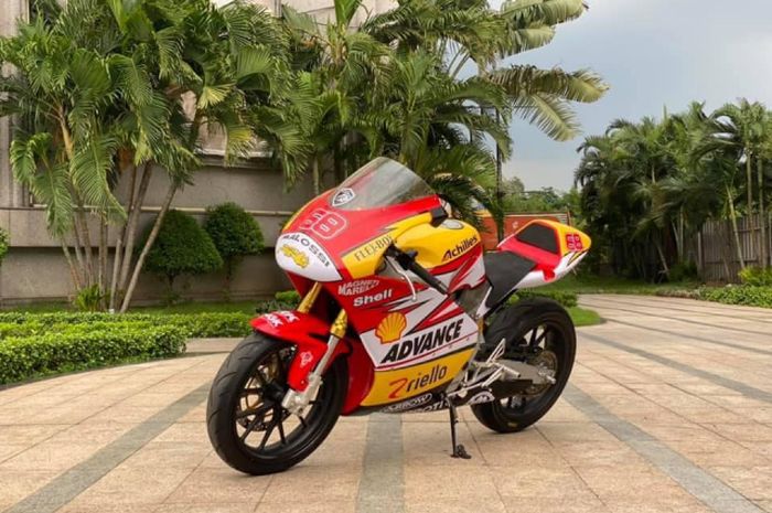 Yamaha TZM 150 bergaya motor balap