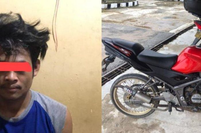 Pelaku pencurian Kawasaki Ninja 150 RR berhasil ditangkap pihak kepolisian