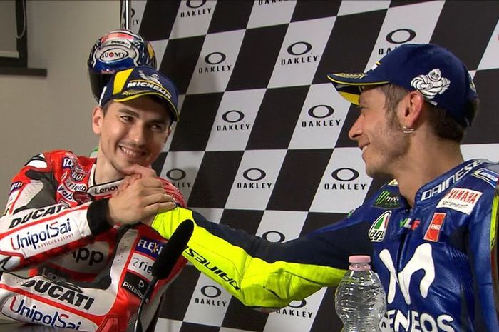 Jorge Lorenzo dan Valentino Rossi