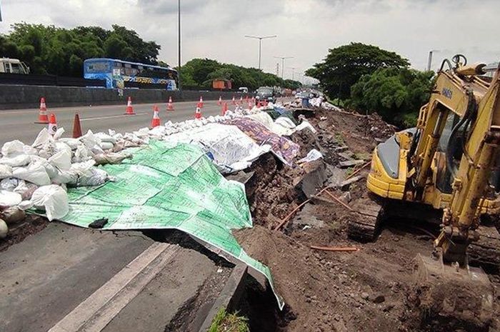 perbaikan Jalan Tol Surabaya-Gempol