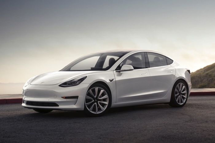 Ilustrasi Tesla Model 3