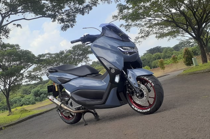 Yamaha All New NMAX sangar ala AWMAX, modif simpel berdarah racing.