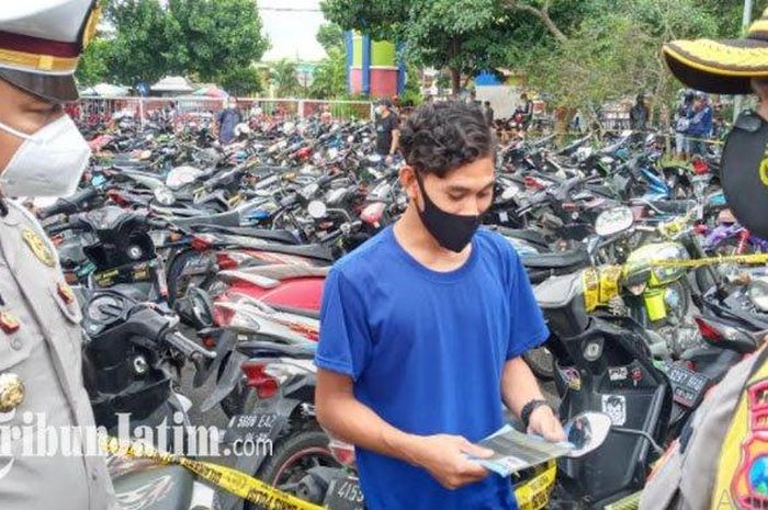 Puluhan motor hasil razia masih belum diambil pemiliknya