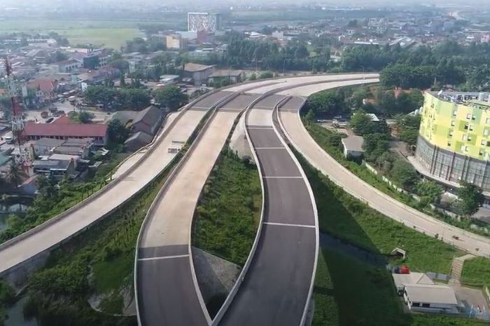 Ilustrasi pembangunan jalan tol
