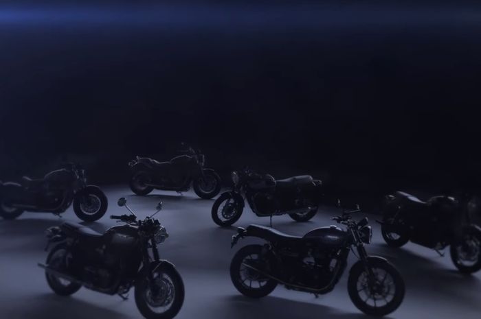 Teaser pembaruan enam model di keluarga Triumph Bonneville.