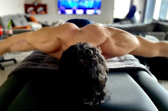 pembalap Repsol Honda, Marc Marquez, Sabtu (13/02/2021)