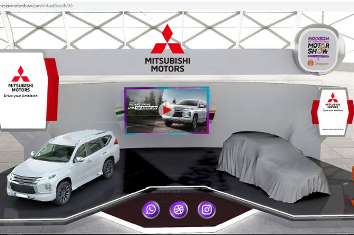 Booth virtual Mitsubishi di IIMS Virtual 2021, hadirkan New Pajero Sport yang belum lama dilaunching