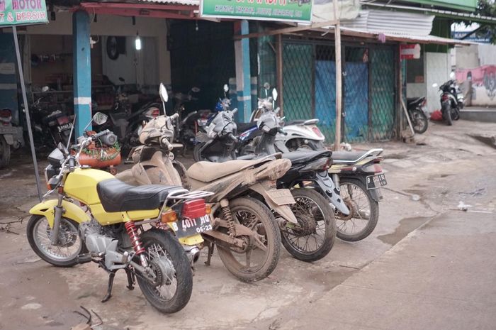 Ilustrasi motor setelah terendam banjir