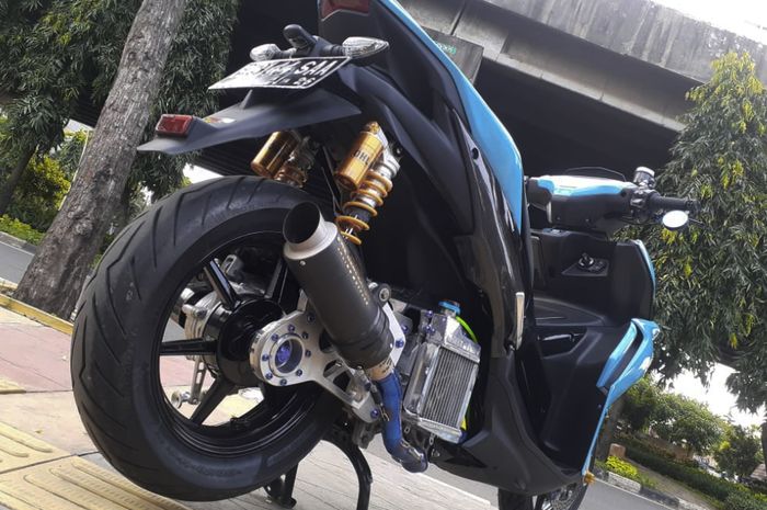 Gokil nih Yamaha Aerox terbaru dongkrak performa mesin, tenaga tembus 183 cc.