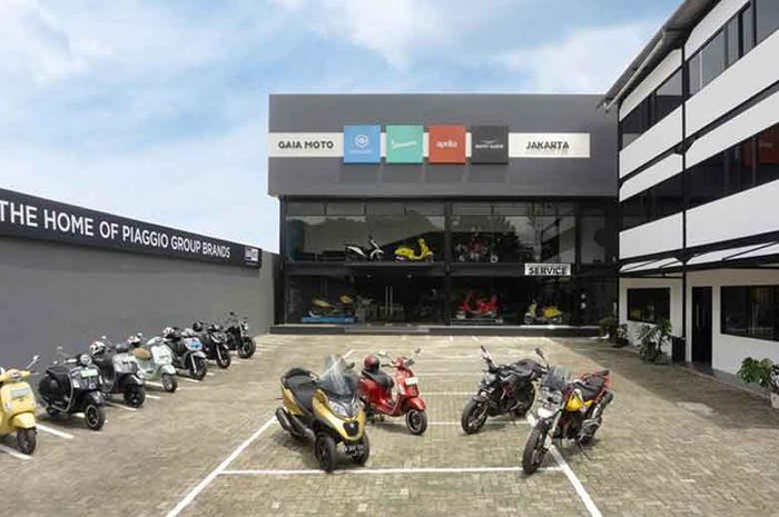 Konsumen dapat menemukan 4 brand asal Italia yang berada di bawah naungan Piaggio. 