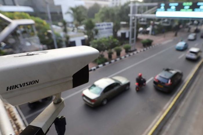 Ilustrasi kamera CCTV ETLE atau tilang elektronik.