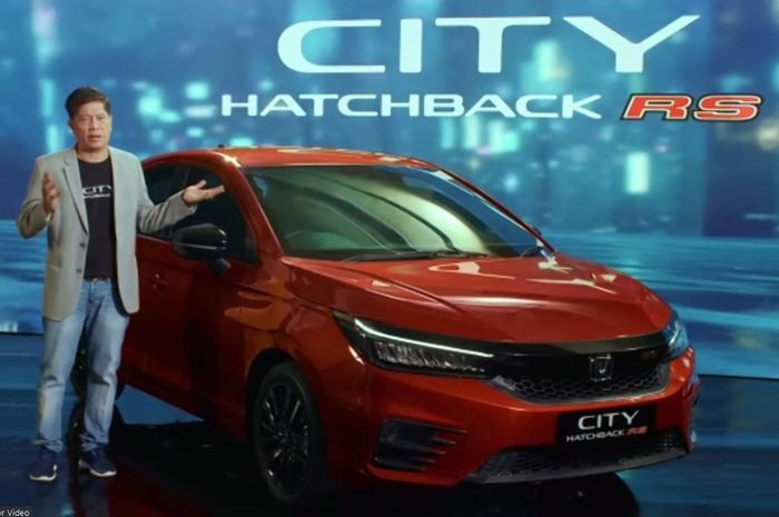 Yusak Billy saat peluncuran Honda City Hatchback RS yang hadir menggantikan Jazz