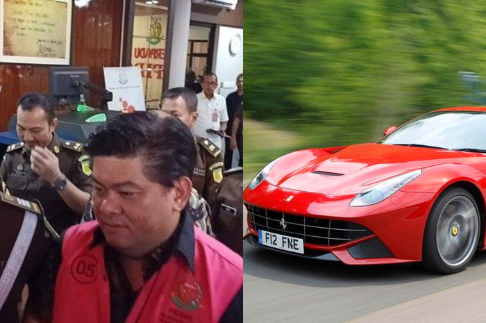 Kejaksaan Agung berhasil sita Ferrari F12 Berlinetta milik tersangka kasus korupsi Asabri, Heru Hidayat.