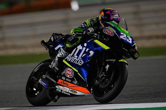 Enea Bastianini kala tes pramusim MotoGP Qatar 2021