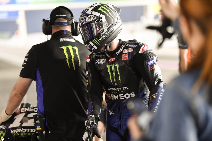 Maverick Vinales rasakan banyak kesulitan saat tes pramusim MotoGP Qatar 2021. 