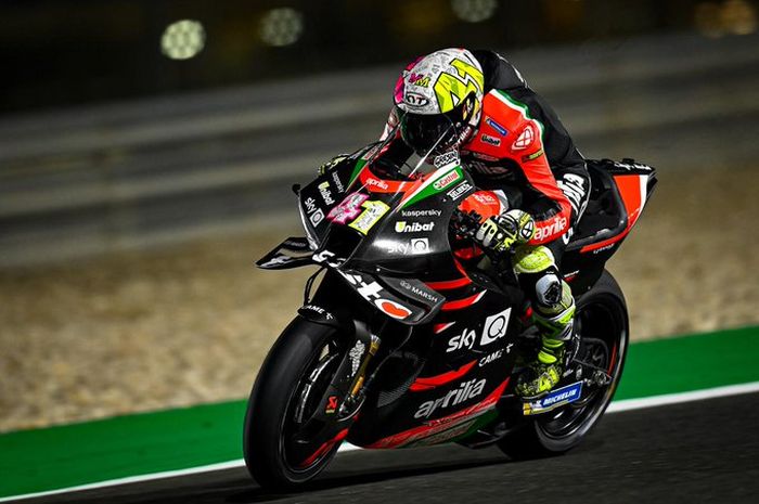 Pembalap tim Aprilia, Aleix Espargaro tercepat FP1 MotoGP Doha 2021
