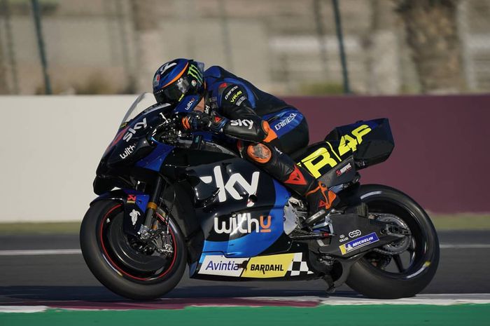 Luca Marini saat tes pramusim MotoGP Qatar 2021