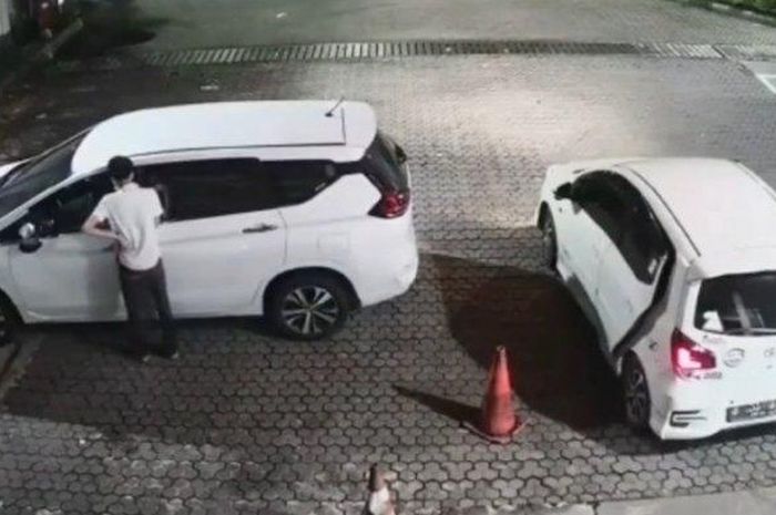 Mitsubishi Xpander jadi sasaran pencurian barang-barang di parkiran SPBU