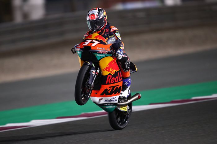 Pembalap rookie tim Red Bull KTM Ajo, Pedro Acosta dapat pujian dari Marc Marquez.