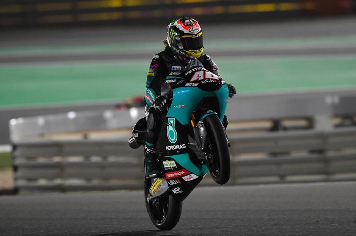Darryn Binder sukses tampil all out di sesi warm up Moto3 Qatar 2021.