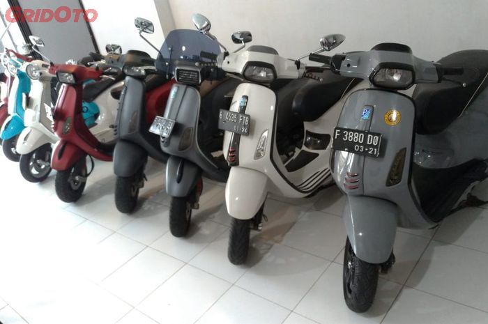 Ilustrasi Vespa matic bekas di Vescooter Depok 