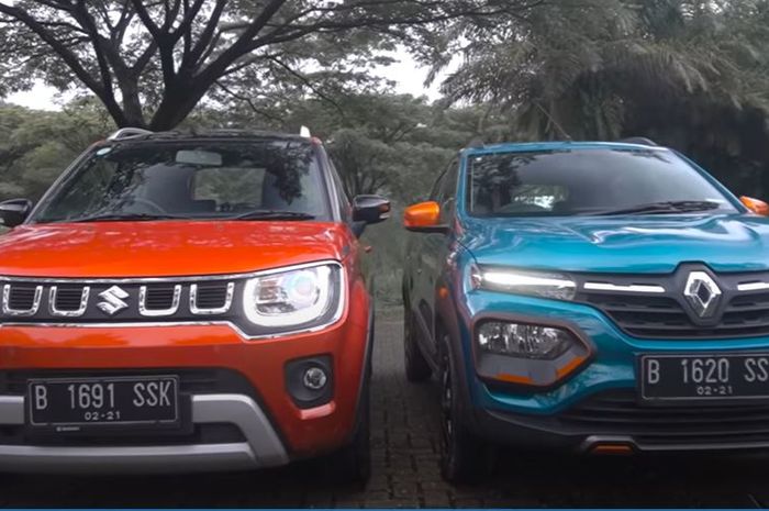 Suzuki Ignis GX AGS dan Renault Kwid Climber