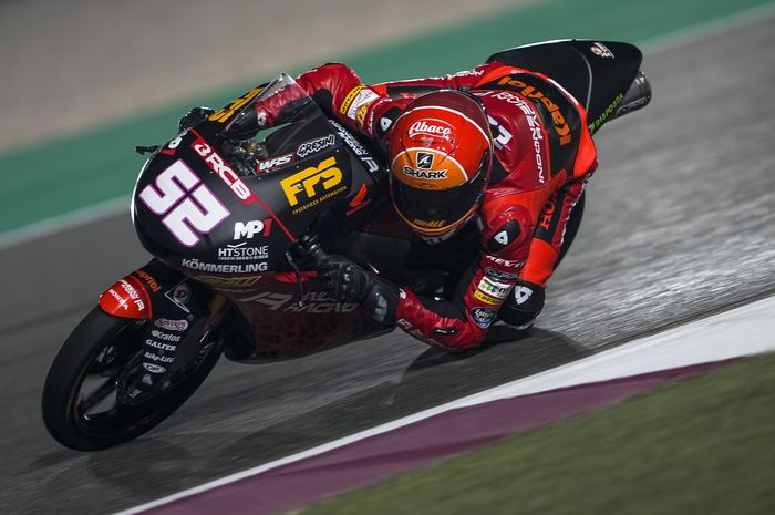 Jeremy Alcoba bawa Indonesian Racing Gresini Moto3 ke barisan terdepan Moto3 Doha 2021. 