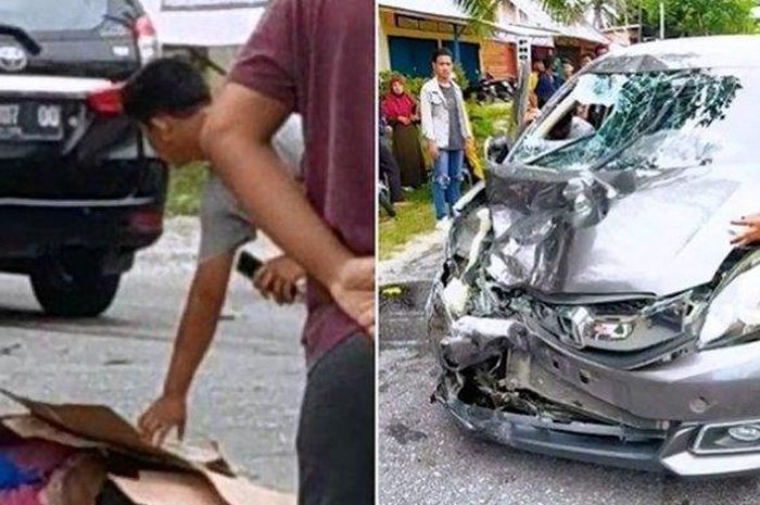 Honda Mobilio terjang motor dan mobil sampai mengakibatkan koran jiwa