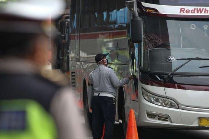 Ilustrasi penyekatan saat mudik lebaran