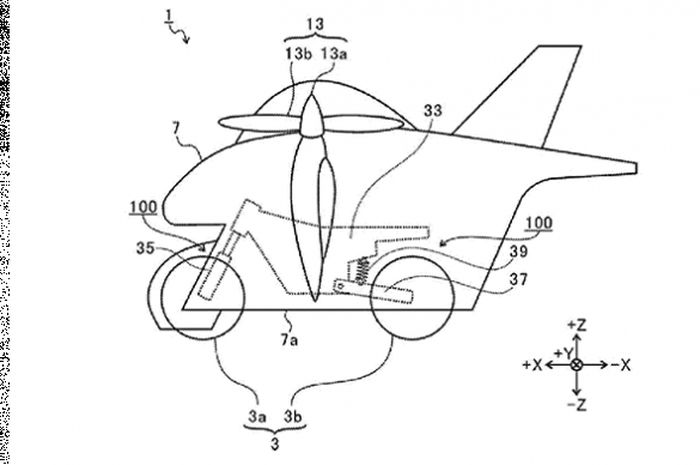 Subaru patenkan desain kawin silang motor dengan pesawat