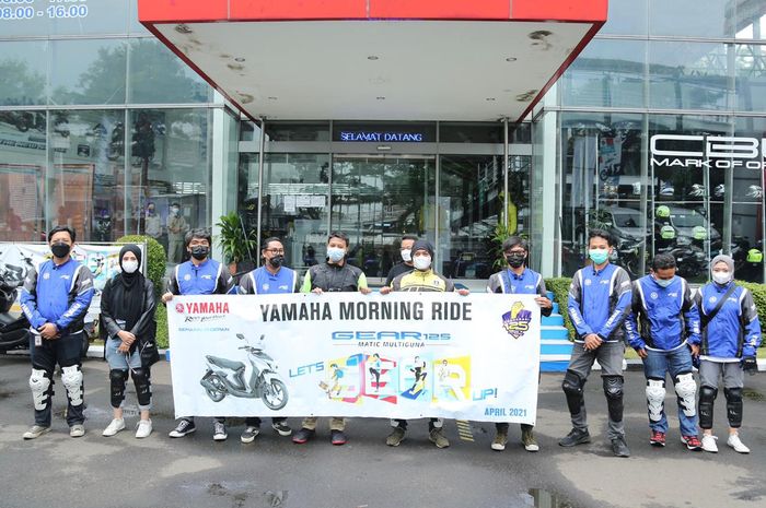 City touring start YAMAMORI naik GEAR 125 dari DDS 1 Yamaha Cempaka Putih