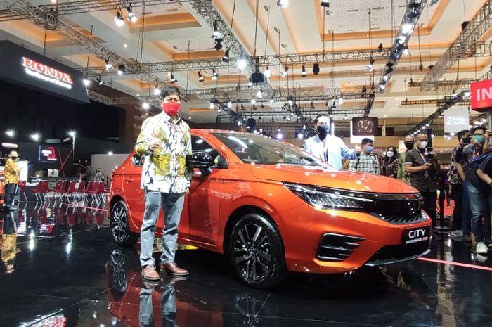 Promo penjualan dan purna jual disuguhkan PT Honda Prospect Motor (HPM) di IIMS 2021