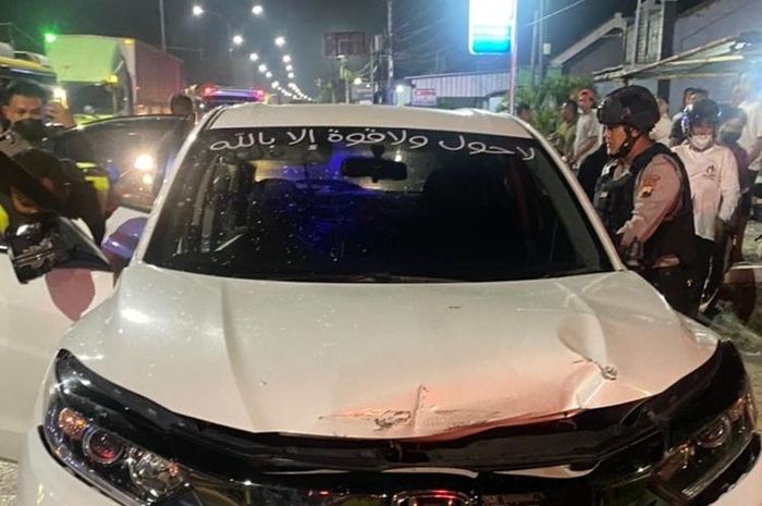 Honda HR-V peneror anak gadis bupati Brebes berhasil diamankan polisi seteleh sempat kabur