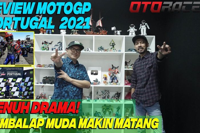 Video review MotoGP Portugal 2021 kali ini akan mengupas comeback Marc Marquez, rahasia kemenangan Fabio Quartararo, dan &lsquo;menghilangnya&rsquo; pasukan mesin V4.