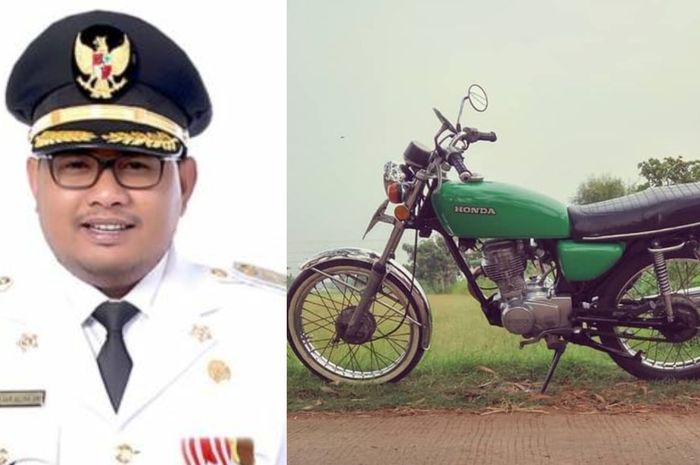 Wali Kota Tanjungbalai, M Syahrial ternyata punya koleksi motor lawas Honda di garasinya.