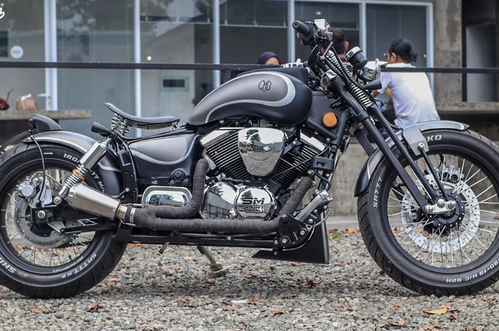 Chopper kece berbasis SM Sport V16 250 punya kaki-kaki spesial