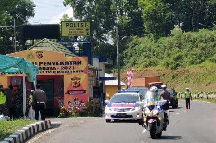 Ilustrasi titik penyekatan pemudik di Kabupaten Garut Jawa Barat