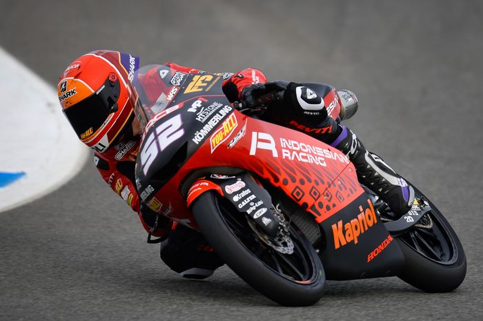 Dua pembalap Indonesian Racing Gresini Moto3 pede hadapi balapan Moto3 Spanyol 2021 sore nanti, ini alasannya.