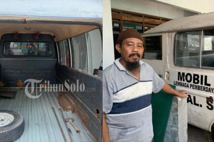 Mobil jenazah yang dibeli Lilik, warga Kampung Gantungan, Makamhaji, Kartasura Sukoharjo. Jadi kisah viral di media sosial. 