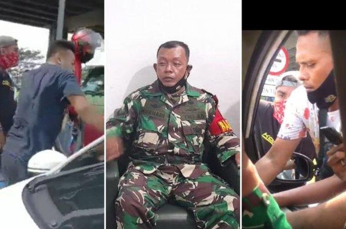 Anggota TNI diadang debt collector 