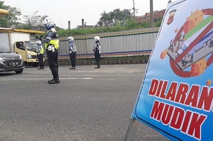 Ilustrasi penyekatan dilarang mudik