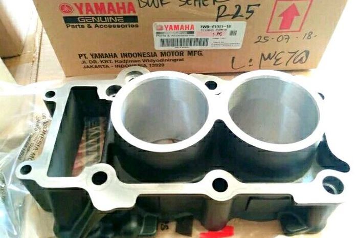 Blok silinder Yamaha R25 dan MT-25 baru