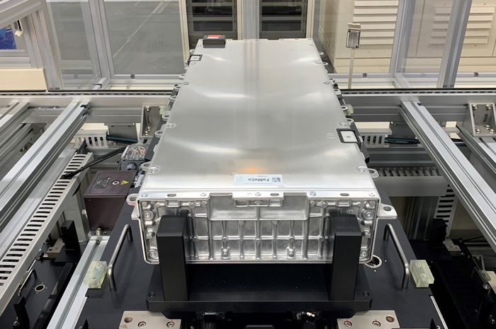 ILUSTRASI. Modul baterai mobil listrik Ford