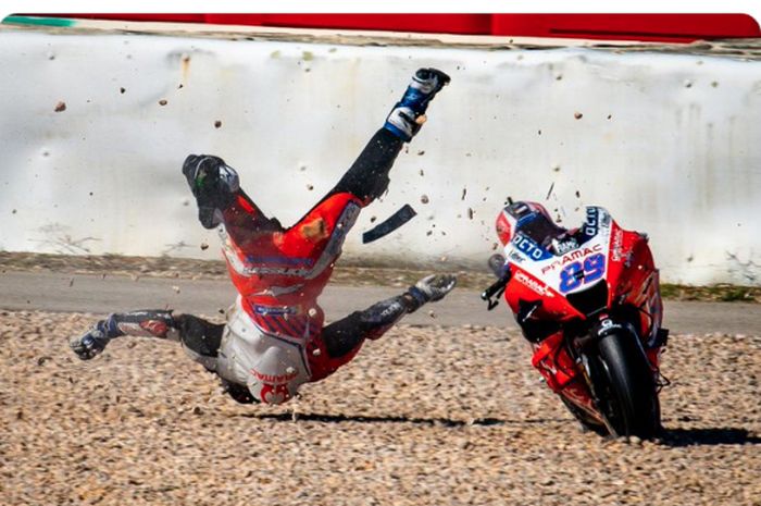 Pembalap Pramac Racing, Jorge Martin absen MotogGP Italia 2021 akibat crash di sesi FP3 MotoGP Portugal 2021 lalu