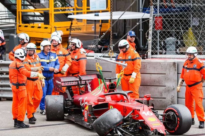 Charles Leclerc batal balapan F1 Monako 2021, jadi bukti crash-nya saat kualifikasi bukan disengaja?