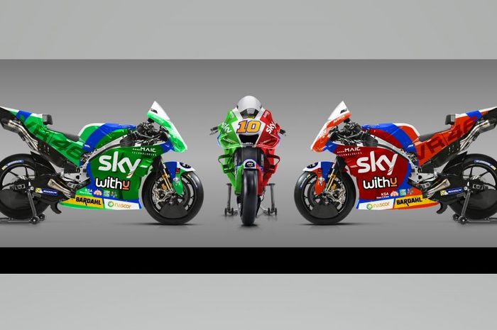 Ducati Desmosedici GP milik adik Valentino Rossi, Luca Marini pakai livery spesial di MotoGP Italia 2021.
