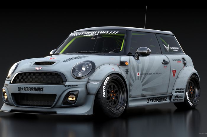 Modifikasi MINI Cooper gambot besutan Liberty Walk, Jepang