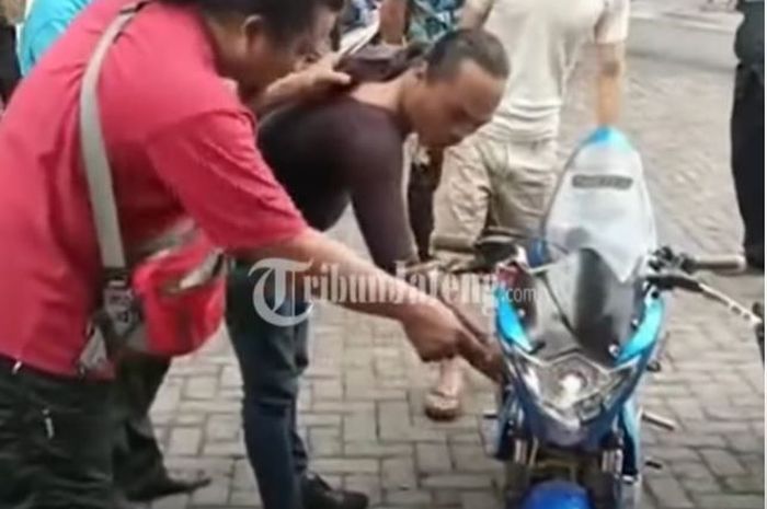 Suzuki Satria F150 hasil curian yang dijual pelaku lewat medsos
